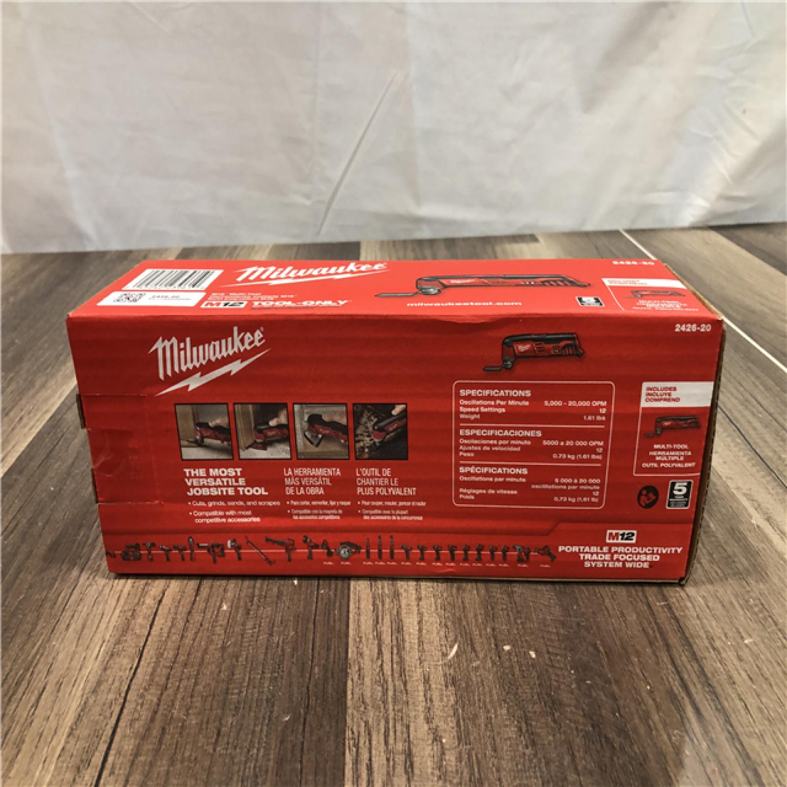 NEW- Milwaukee M12 12V Lithium-Ion Cordless Oscillating Multi-Tool (Tool-Only)