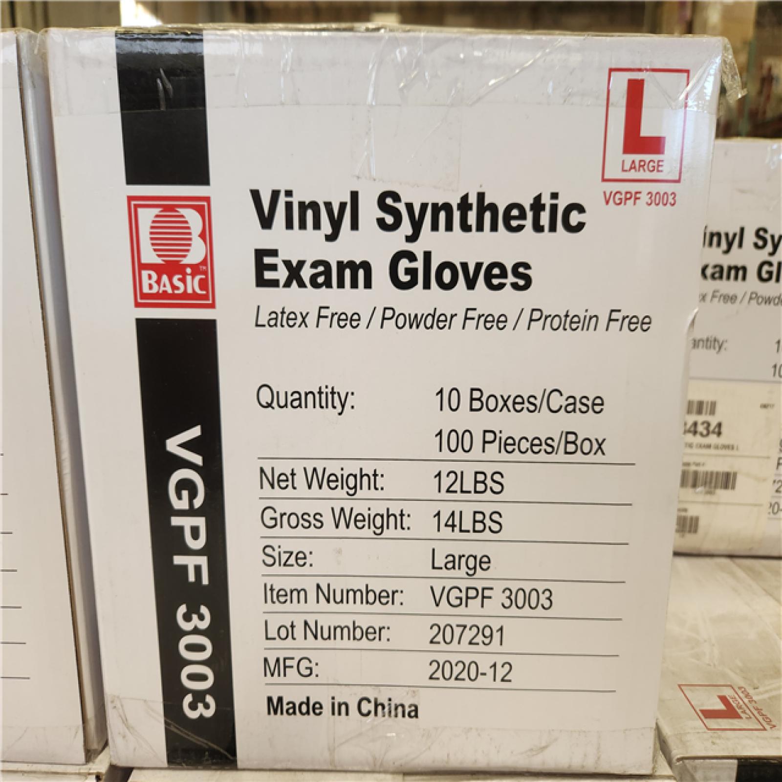 Phoenix NEW Basic Medical Clear Vinyl Exam Gloves - Latex-Free & Powder-Free - VGPF-3003 (61 Cases)