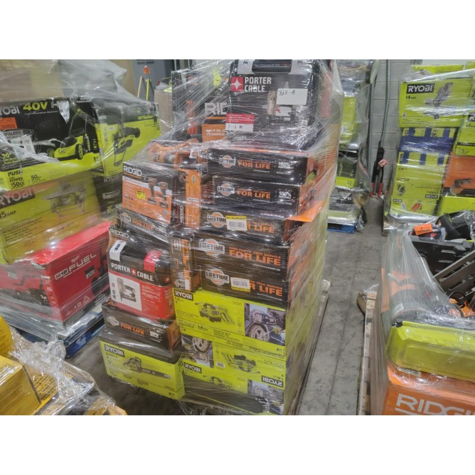 Pittston Location As-Is Power Tools Partial Truckload (10 Pallets) 8211--A