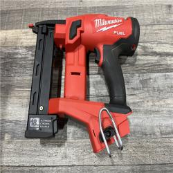 AS-IS Milwaukee FUEL 18-Volt Lithium-Ion Brushless Cordless 18-Gauge 1/4 in. Narrow Crown Stapler (Tool-Only)