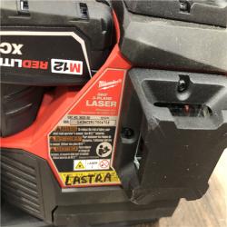 AS-IS Milwaukee 12-Volt Lithium-Ion Cordless Green 250 ft. 3-Plane Laser Level Kit