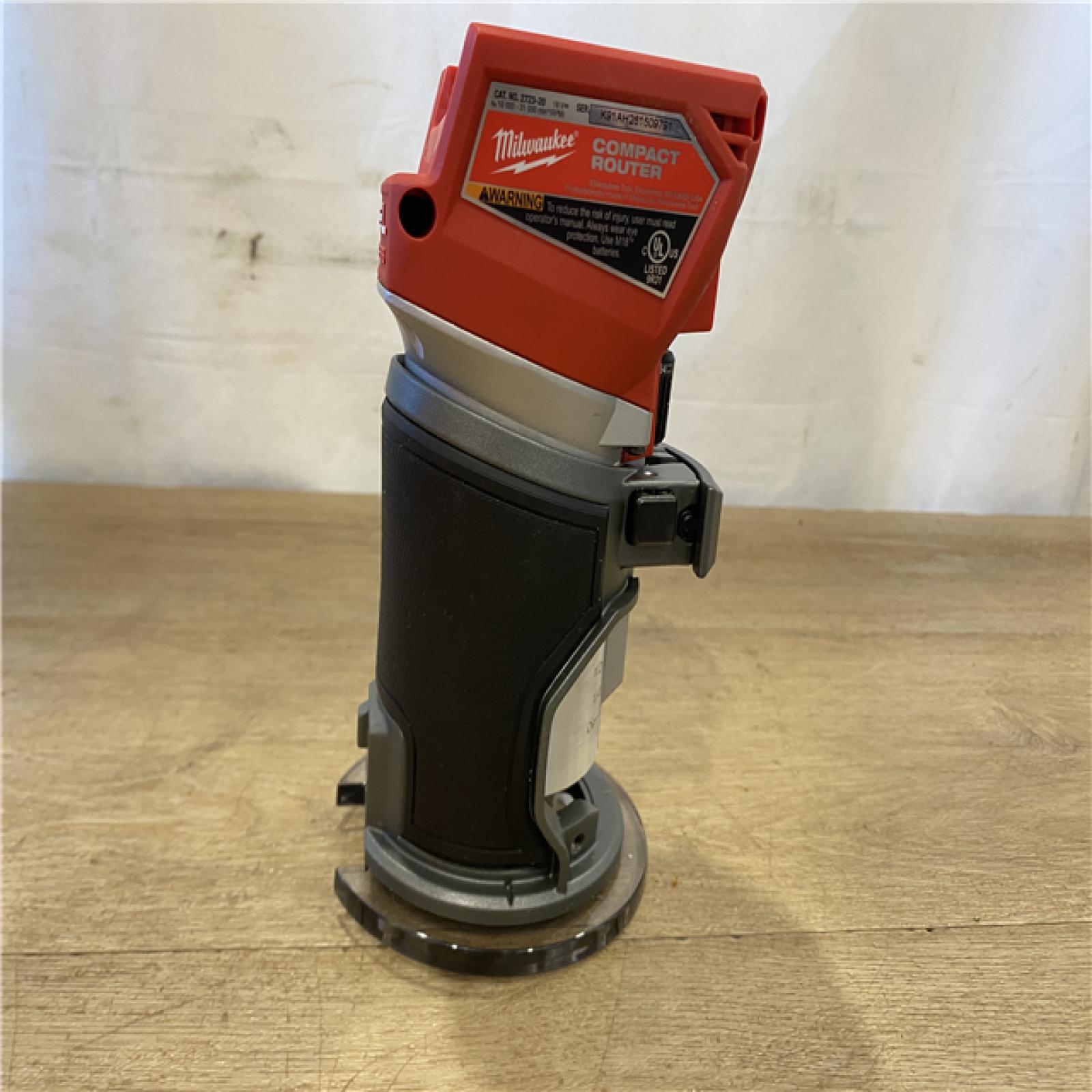 AS-IS Milwaukee FUEL 18V Lithium-Ion Brushless Cordless Compact Router (Tool-Only)
