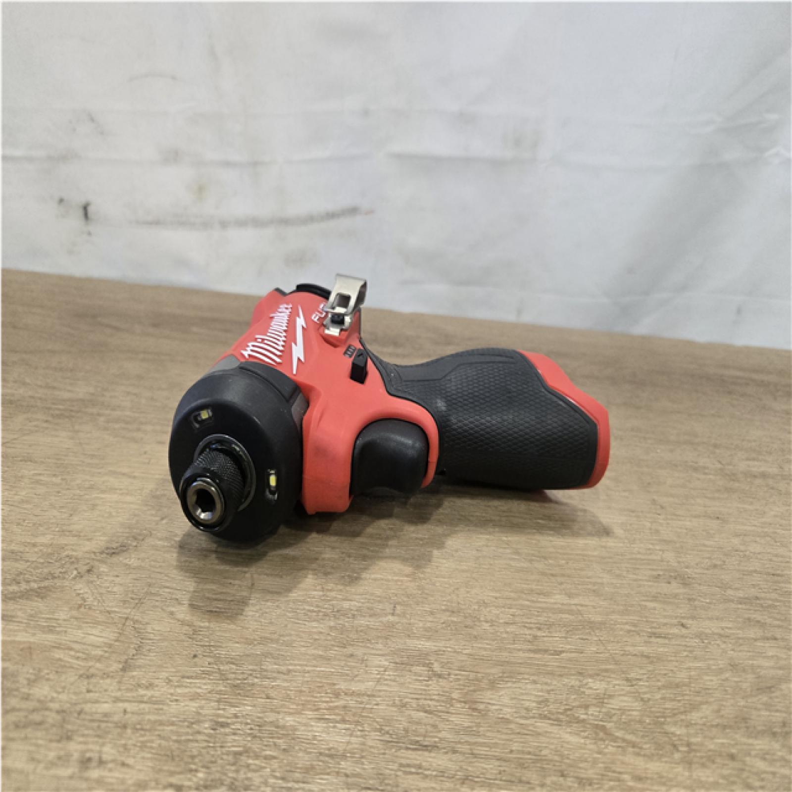 AS-IS Milwaukee FUEL 12-Volt Lithium-Ion Brushless Cordless Hammer Drill and Impact Driver Combo Kit