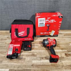 HOUSTON LOCATION - AS-IS (APPEARS LIKE NEW) Milwaukee FUEL 18V Lithium-Ion Brushless Cordless 1/2 in. Impact Wrench w/Friction Ring Kit