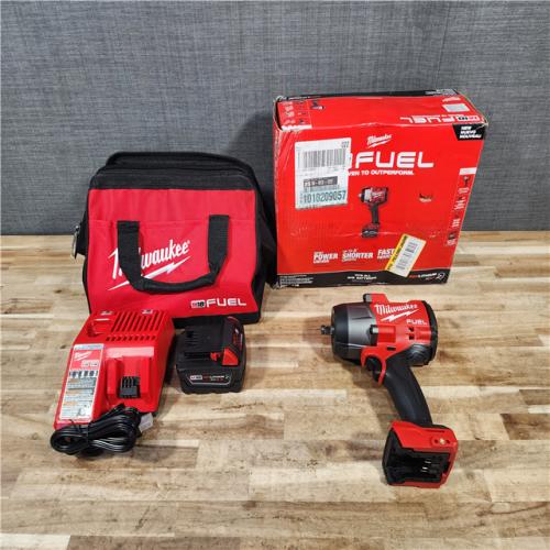 HOUSTON LOCATION - AS-IS (APPEARS LIKE NEW) Milwaukee FUEL 18V Lithium-Ion Brushless Cordless 1/2 in. Impact Wrench w/Friction Ring Kit