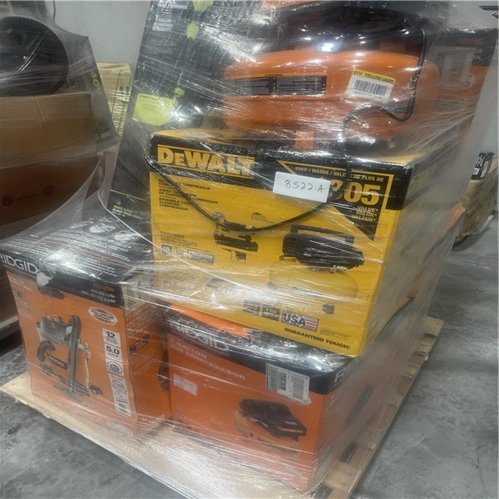 Atlanta Location As-Is Tools and More Partial Truckload (11 Pallets) 8522-A