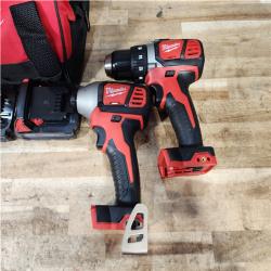 HOUSTON LOCATION - AS - IS Milwaukee 18V Lithium-Ion Cordless Drill Driver/Impact Driver Combo Kit