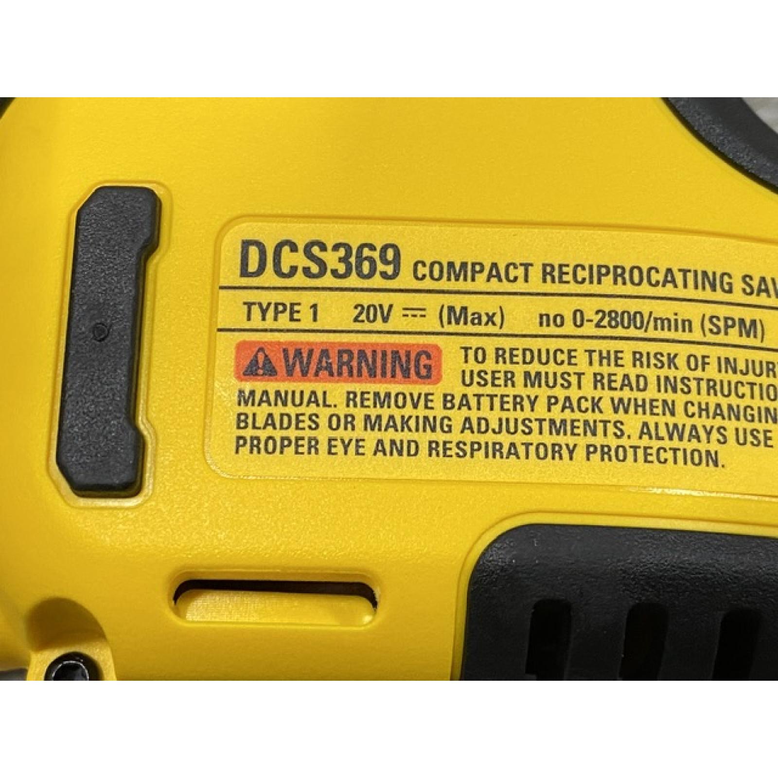 AS-IS DEWALT ATOMIC 20V MAX Cordless Brushless Compact Reciprocating Saw (Tool Only)