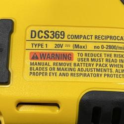 AS-IS DEWALT ATOMIC 20V MAX Cordless Brushless Compact Reciprocating Saw (Tool Only)