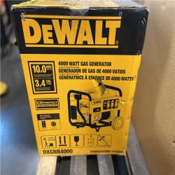DALLAS LOCATION - NEW DEWALT 4500 / 4000- Watt Gas Powered Portable Generator with Idle Control, Covered Outlets and CO Protect -DXGNR4000