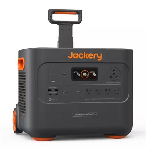 NEW! - Jackery 3000W Output/6000W Peak Portable Solar Power Station Explorer 2000 Plus Push Start Battery Generator for Outdoors Home (Sealed in OEM Box)