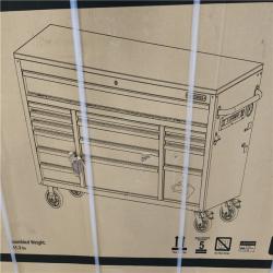 Phoenix NEW Husky Heavy Duty 61 in. W x 23 in. D 15-Drawer Matte Gray Mobile Workbench Cabinet with Solid Wood Top