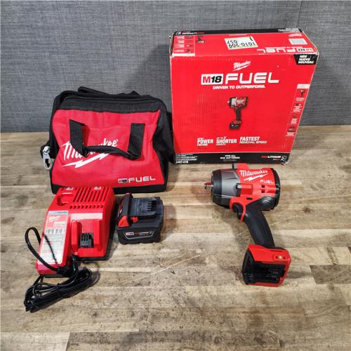 HOUSTON LOCATION - AS-IS (APPEARS LIKE NEW) Milwaukee M18 1/2 in. Cordless Brushless High Torque Impact Wrench Kit (Battery & Charger)