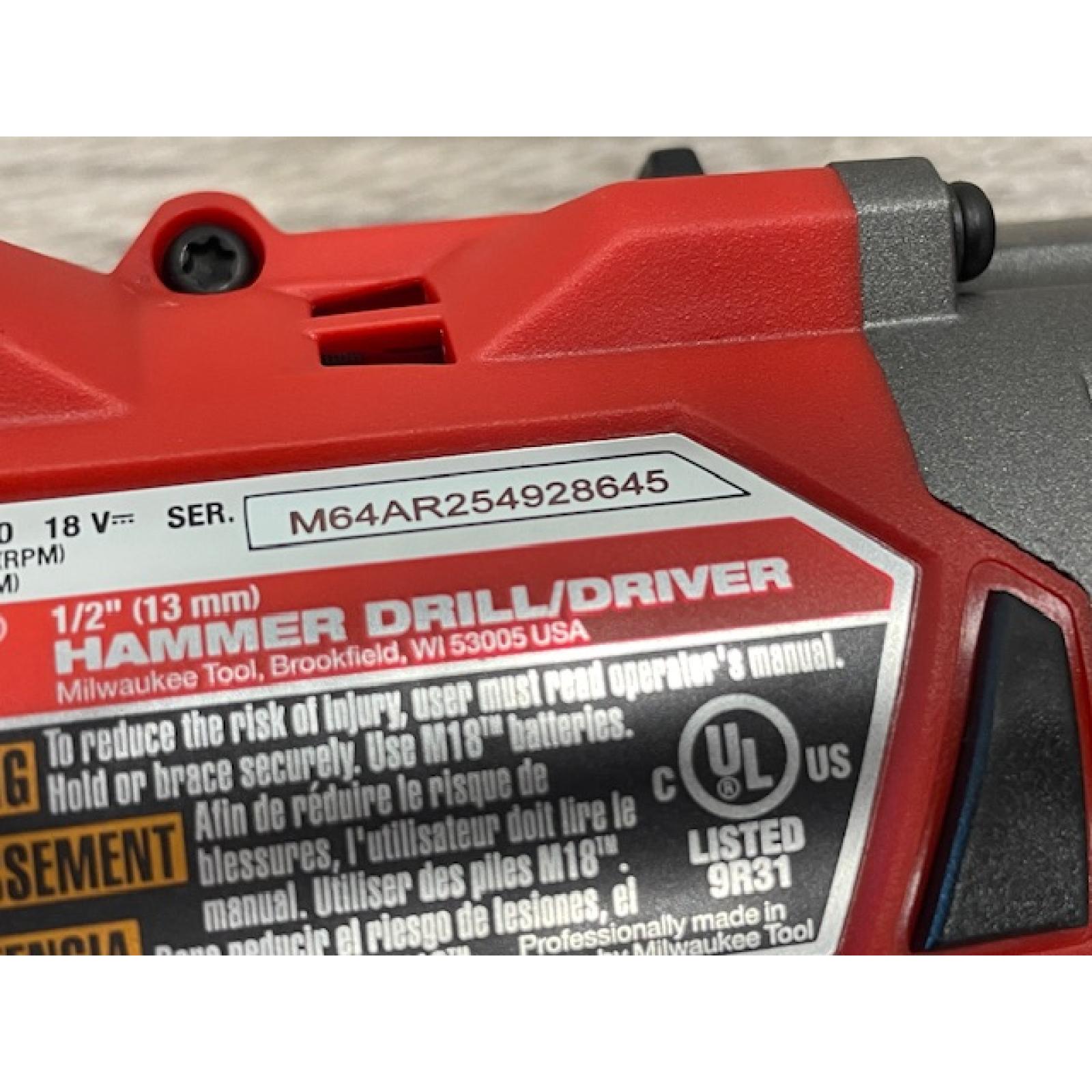 AS-IS Milwaukee FUEL 18V Lithium-Ion Brushless Cordless Hammer Drill and Impact Driver Combo Kit