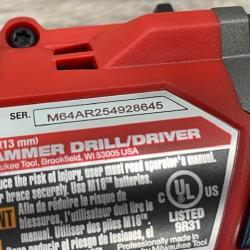 AS-IS Milwaukee FUEL 18V Lithium-Ion Brushless Cordless Hammer Drill and Impact Driver Combo Kit