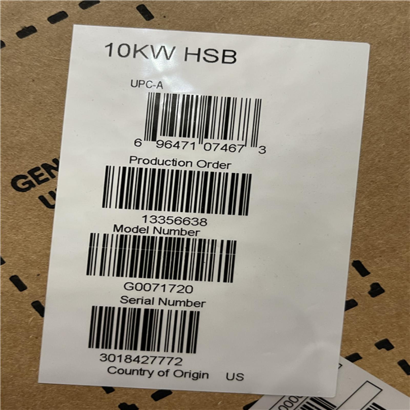 DALLAS LOCATION- NEW!- Generac 10 000 Watt - Dual Fuel Air- Cooled Whole House Home Standby Generator  Smart Home Monitoring