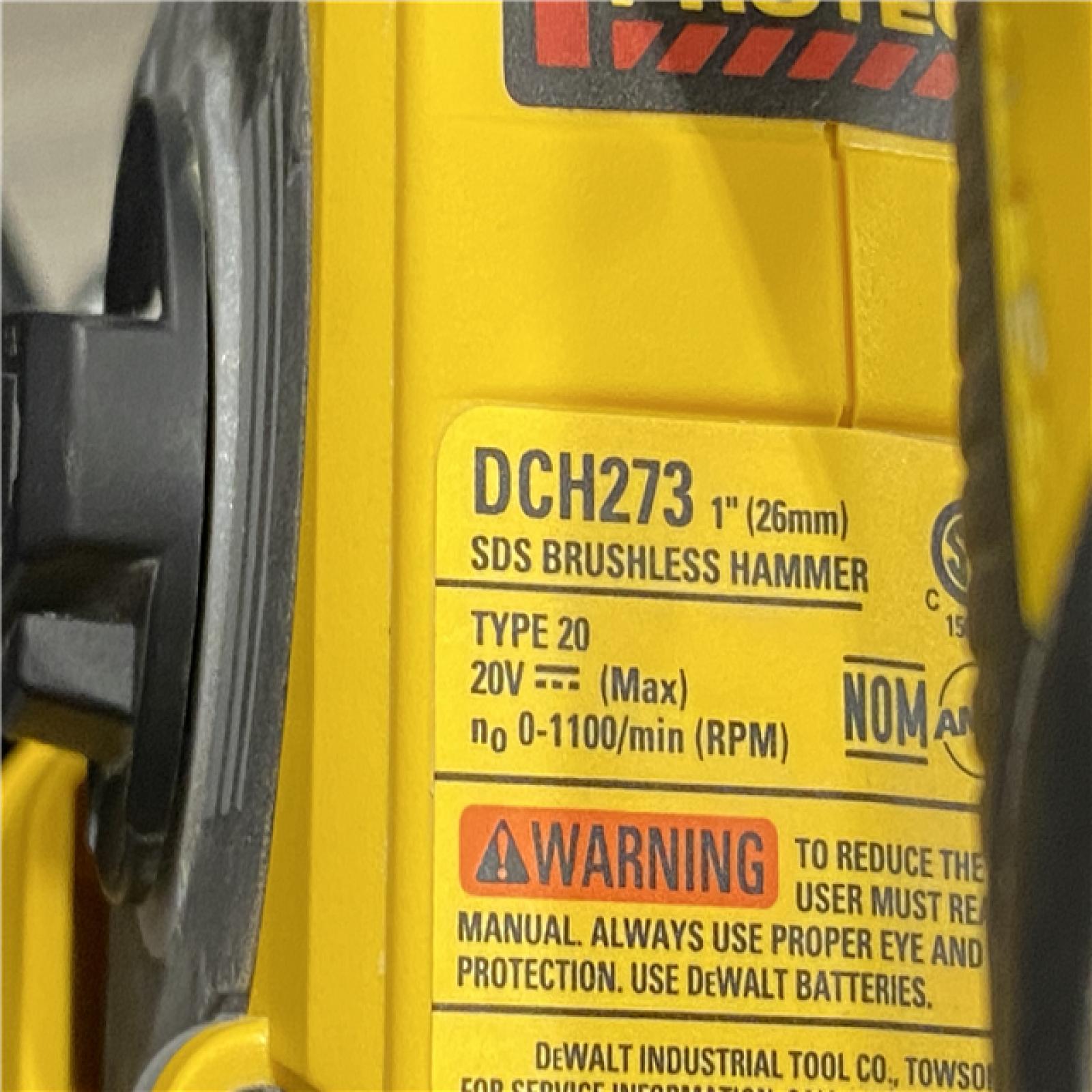 AS-IS DEWALT (Brand Rating: 4.5/5) 20V MAX XR Brushless 1 in. SDS Plus L-Shape Rotary Hammer Kit