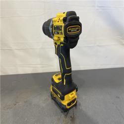 AS-IS - DEWALT 20V Compact Cordless 1/2 in. Hammer Drill and 20V MAX POWERSTACK Compact Battery Starter Kit