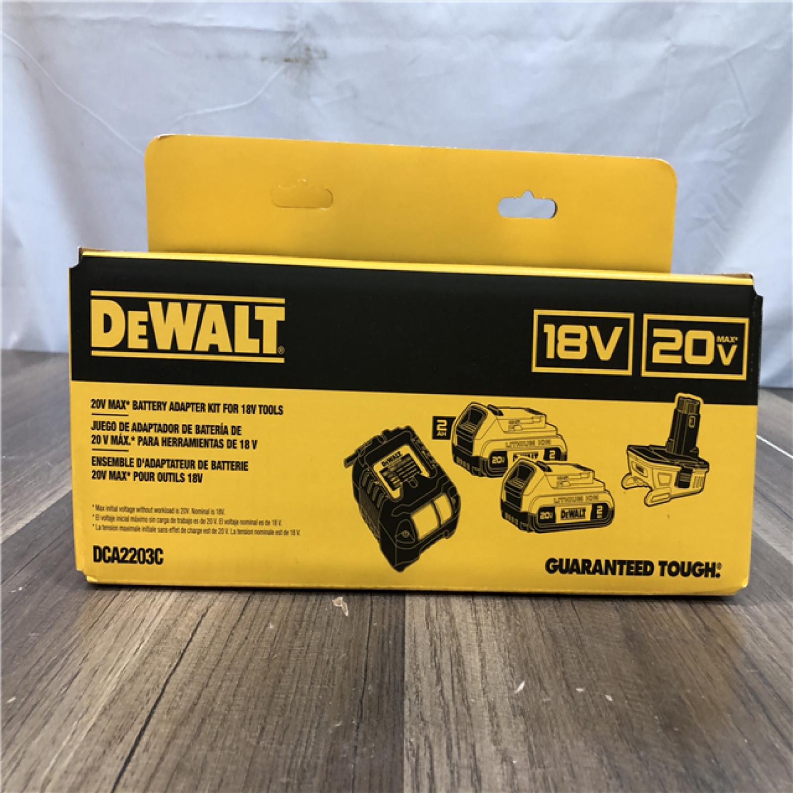 NEW- DEWALT 18V to 20V MAX Lithium-Ion Battery Adapter Kit