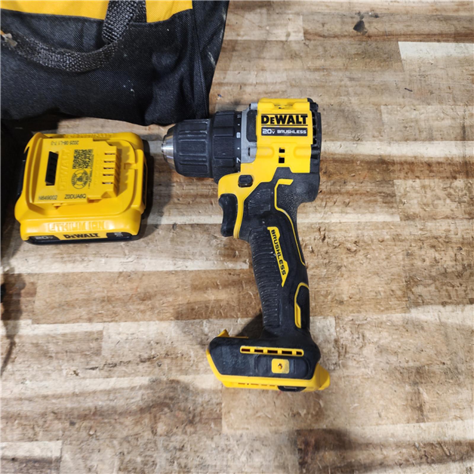 HOUSTON LOCATION - AS - IS DEWALT ATOMIC 20-Volt MAX Brushless Cordless 1/2 in. Drill Driver COMBO KIT