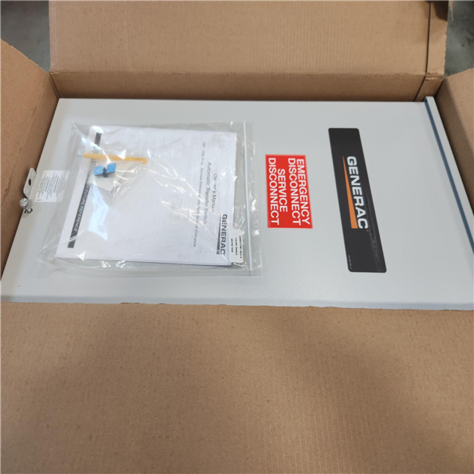 California AS-IS Generac Guardian 22kW Generator (Damage to front)  Includes Automatic Transfer Switch