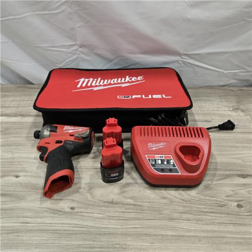 LIKE NEW! - Milwaukee M12 FUEL 12V Cordless Hex Impact Driver Compact Kit