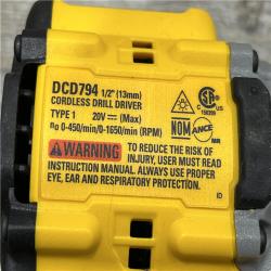 AS-IS DEWALT Atomic 20V Lithium-Ion Cordless Compact 1/2 in. Drill/Driver Kit