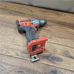 AS-IS Milwaukee 2904-22 Hammer Drill Driver Kit with Batteries  Charger & Tool Case  Red