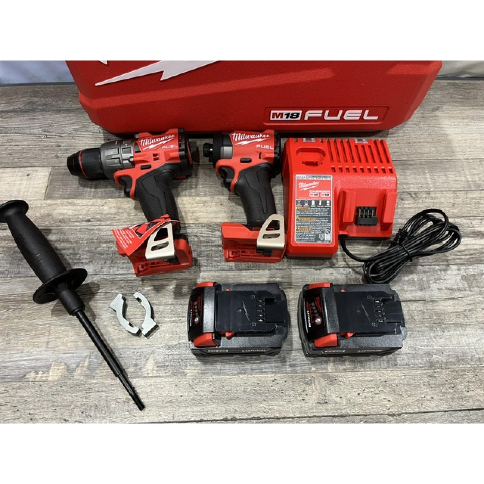 NEW - Milwaukee FUEL 18V Lithium-Ion Brushless Cordless Hammer Drill and Impact Driver Combo Kit