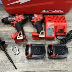 NEW - Milwaukee FUEL 18V Lithium-Ion Brushless Cordless Hammer Drill and Impact Driver Combo Kit