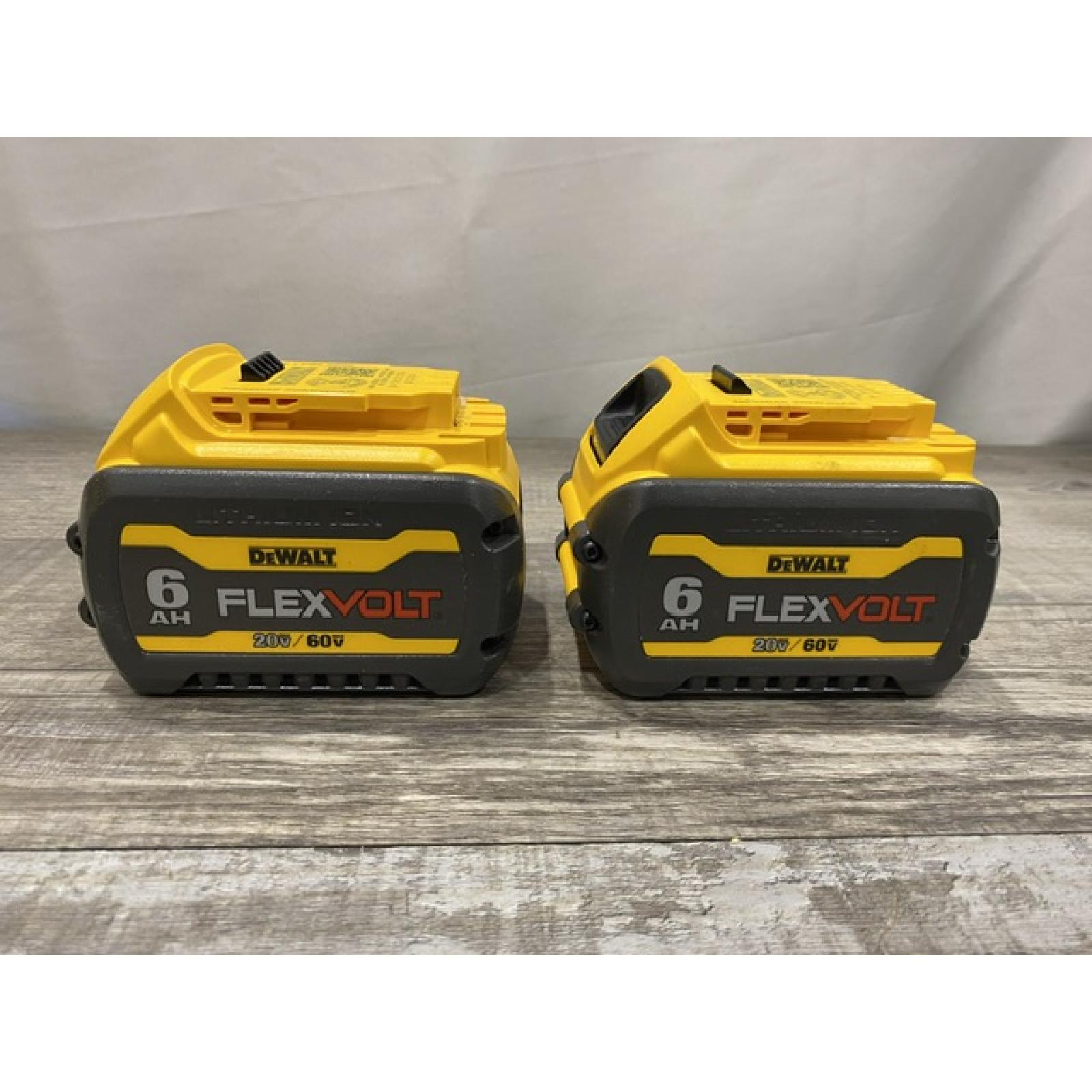 AS-IS DEWALT FLEXVOLT 20V/60V MAX Lithium-Ion 6.0Ah Battery Pack (2 Pack)