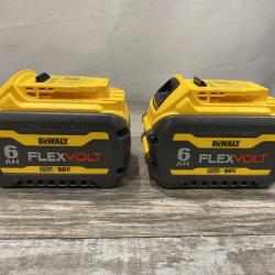 AS-IS DEWALT FLEXVOLT 20V/60V MAX Lithium-Ion 6.0Ah Battery Pack (2 Pack)