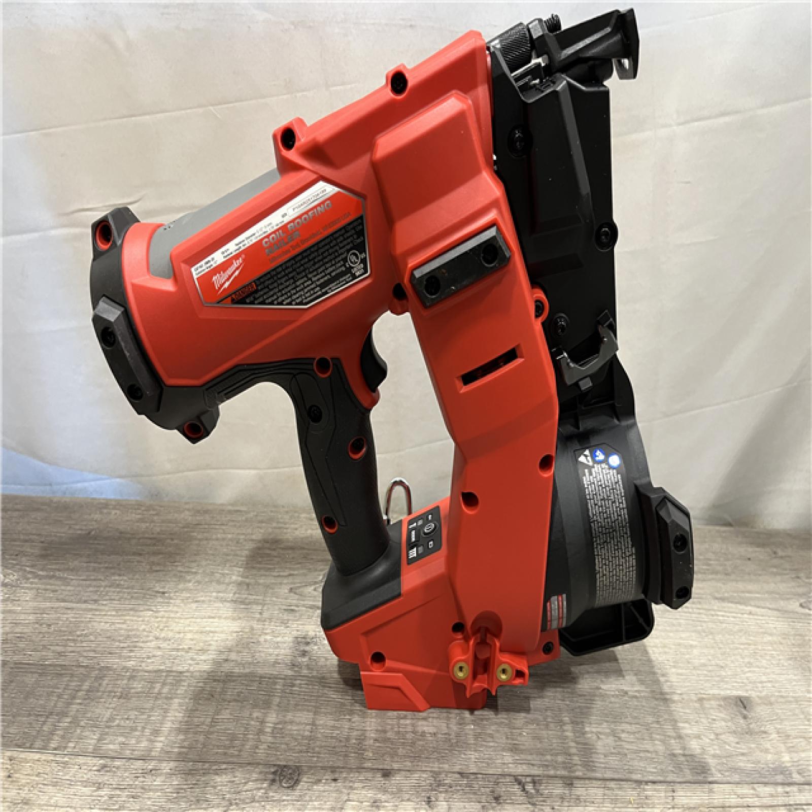 AS-IS Milwaukee FUEL 18-Volt Lithium-Ion Brushless Cordless Coil Roofing Nailer (Tool Only)