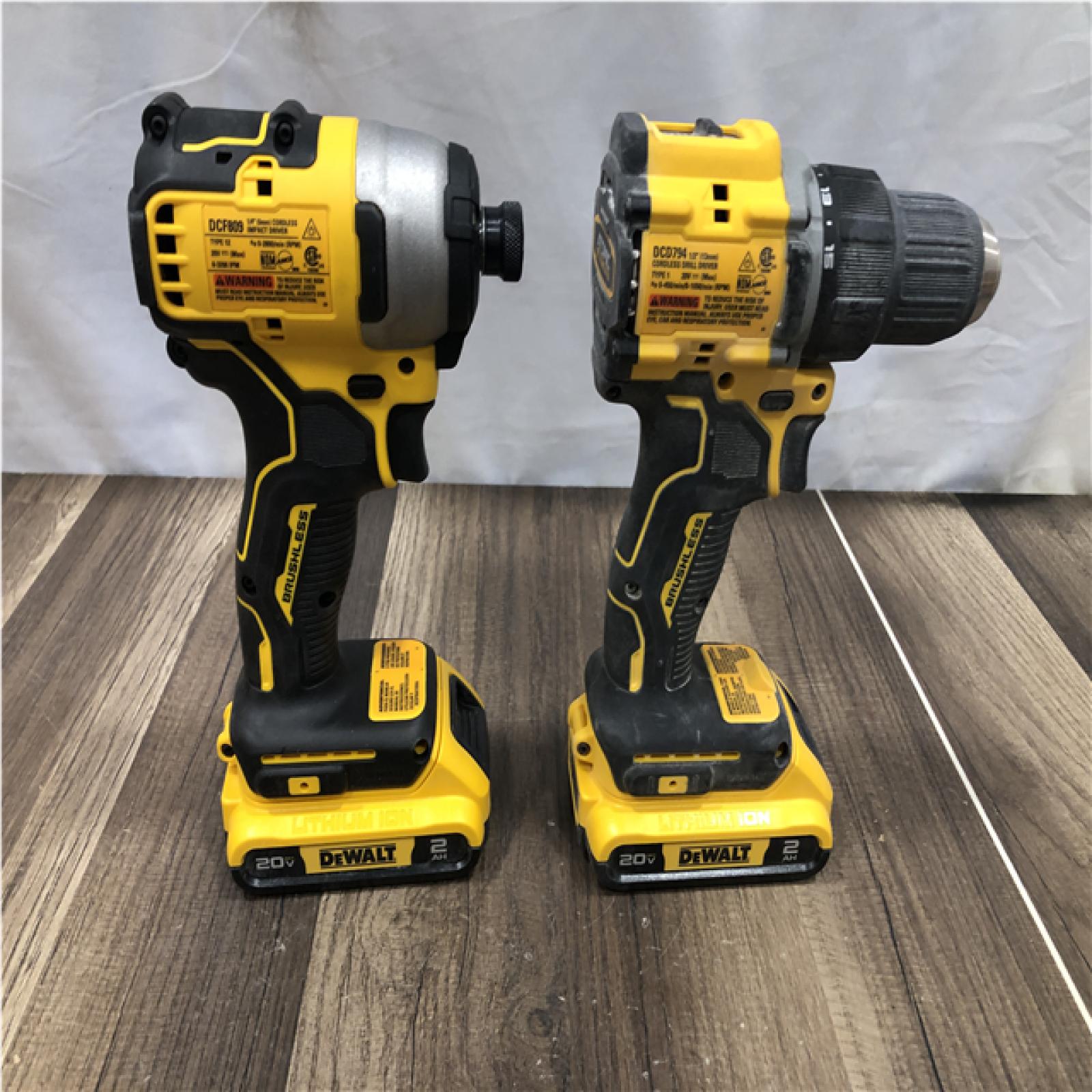 AS-IS DEWALT ATOMIC 20-Volt MAX Lithium-Ion Cordless Combo Kit