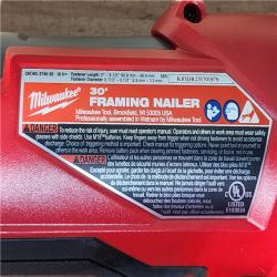 HOUSTON LOCATION - AS-IS (APPEARS LIKE NEW) Milwaukee FUEL 3-1/2 in. 18-Volt 30-Degree Lithium-Ion Brushless Cordless Framing Nailer (Tool-Only)