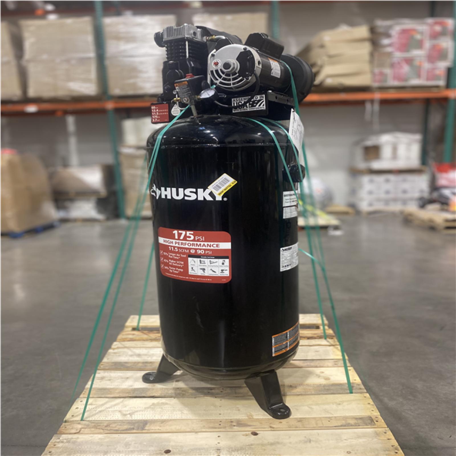 Dallas Location - As-Is Husky C603H Stationary Electric Air Compressor