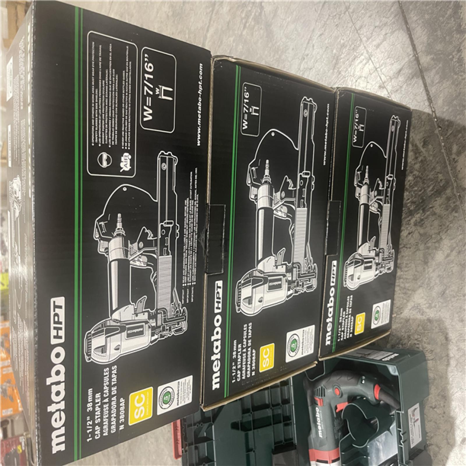 Pittston Location As-IS METABO Staplers  Impact Drill and Staples (one pallet)