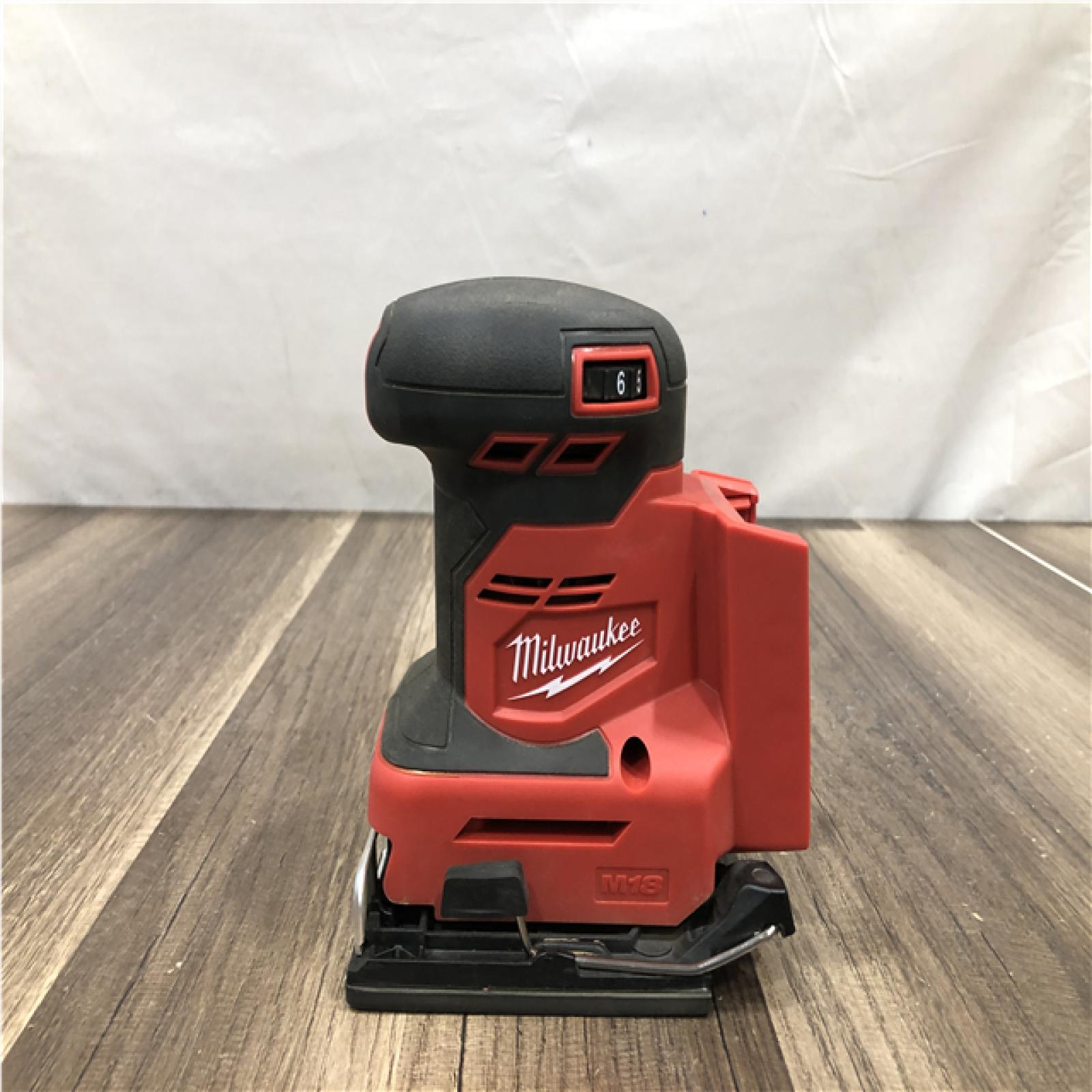 AS-IS Milwaukee 18V Lithium-Ion Cordless 1/4 in. Sheet Sander (Tool-Only)