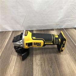 AS-IS DEWALT 20V MAX XR Cordless Brushless 4.5 in. Slide Switch Small Angle Grinder with Kickback Brake (Tool Only)