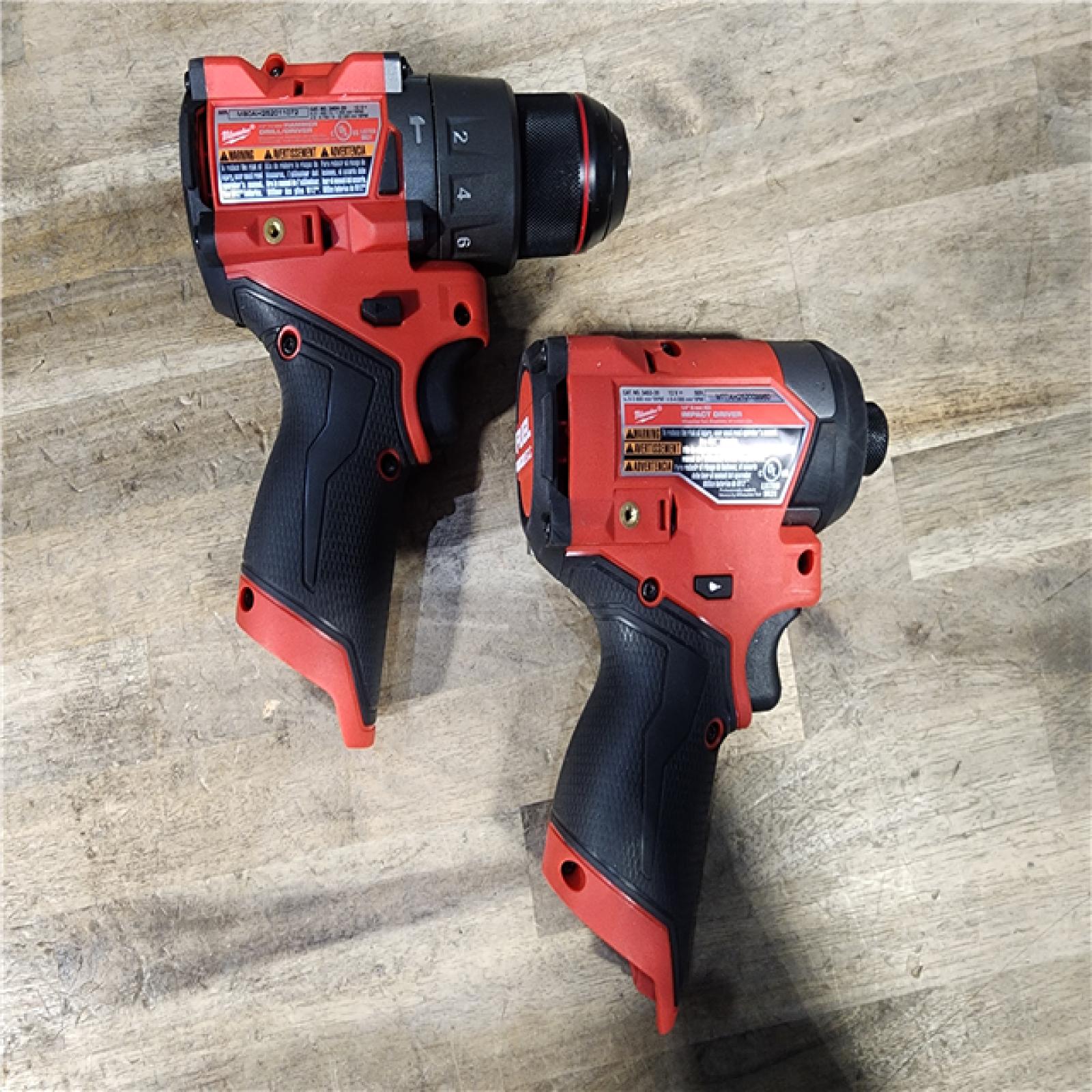 HOUSTON LOCATION - AS-IS Milwaukee 3497-22 12V Brushless Hammer Drill and Impact Driver Combo Kit