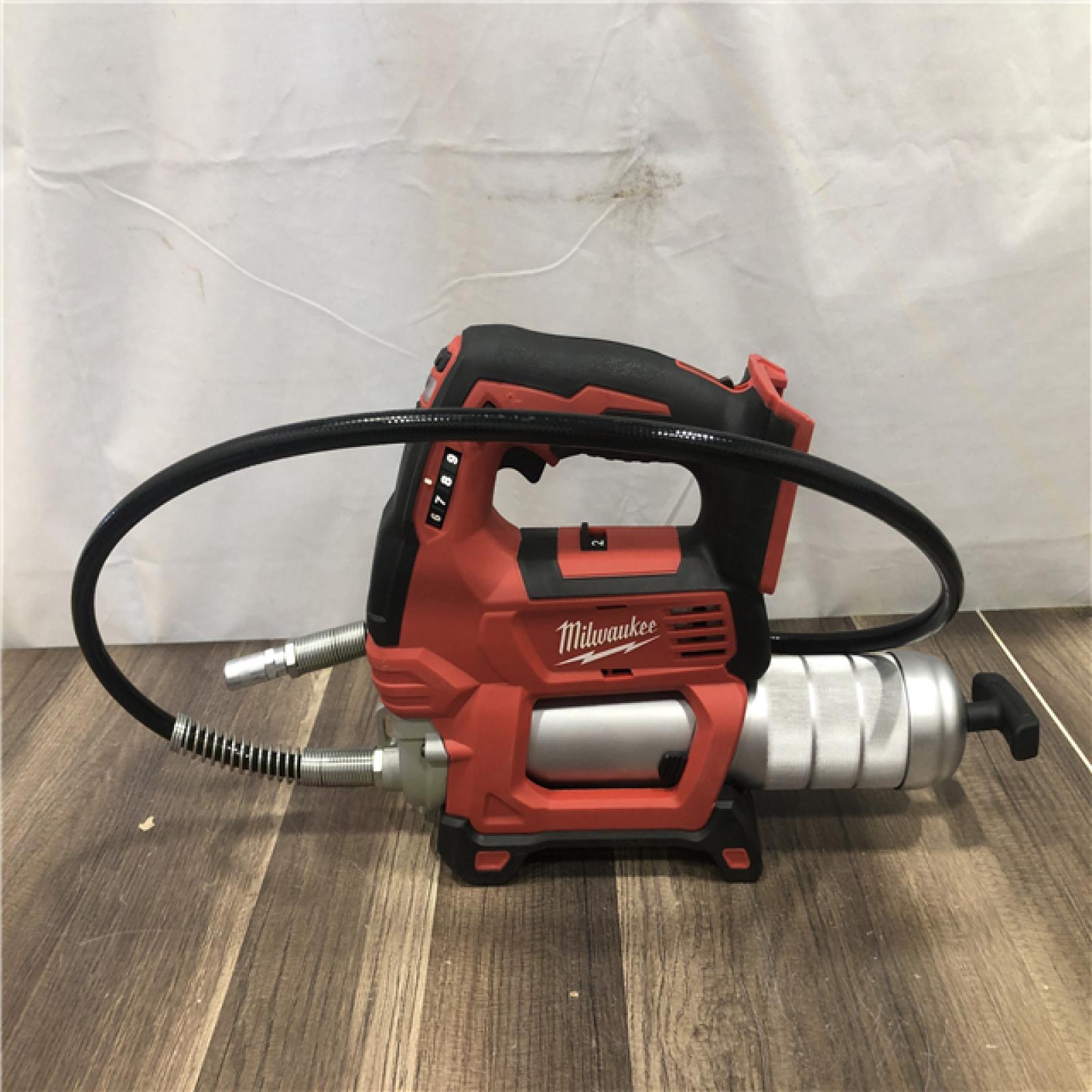 AS-IS Milwaukee 18V Lithium-Ion Cordless Grease Gun 2-Speed (Tool-Only)