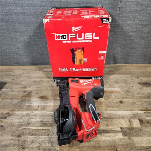 HOUSTON LOCATION - AS-IS Milwaukee M18 FUEL 18-Volt Lithium-Ion Brushless Cordless Coil Roofing Nailer (Tool Only)