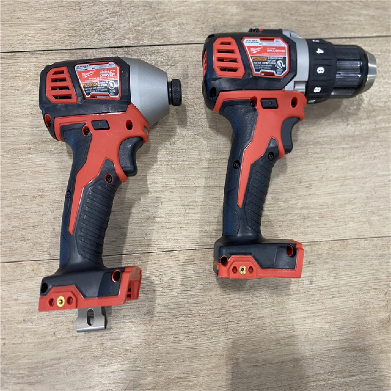AS-IS Milwaukee 18V Lithium-Ion Cordless Drill Driver/Impact Driver Combo Kit