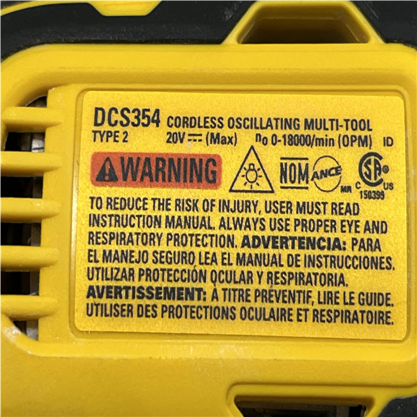 AS-IS DEWALT ATOMIC 20V MAX Cordless Brushless Oscillating Multi Tool (Tool Only)