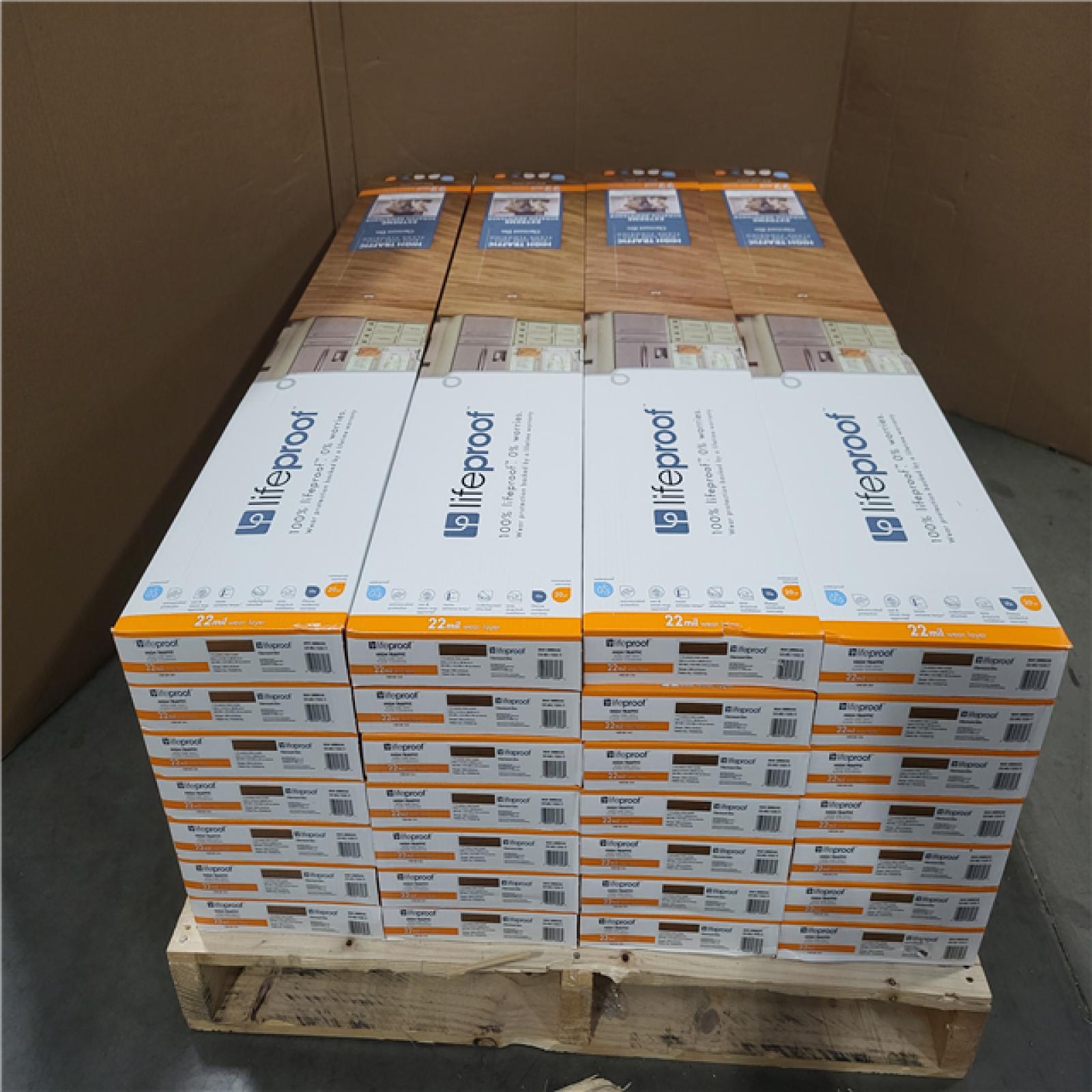 CALIFORNIA AS-IS LIKE NEW LIFEPROOF HIGH TRAFFIC RIGID CORE VINYL PLANK FLOORING IN CLERMONT ELM