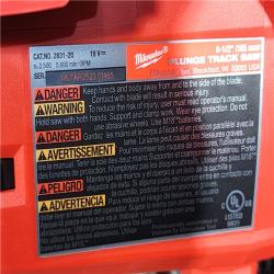 HOUSTON LOCATION - AS-IS (APPEARS LIKE NEW) Milwaukee FUEL 18V Lithium-Ion Cordless Brushless 6-1/2 in. Plunge Cut Track Saw (Tool-Only)