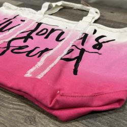 NEW - Victoria’s Secret Ombré Canvas Tote Bag Travel Pink Bag