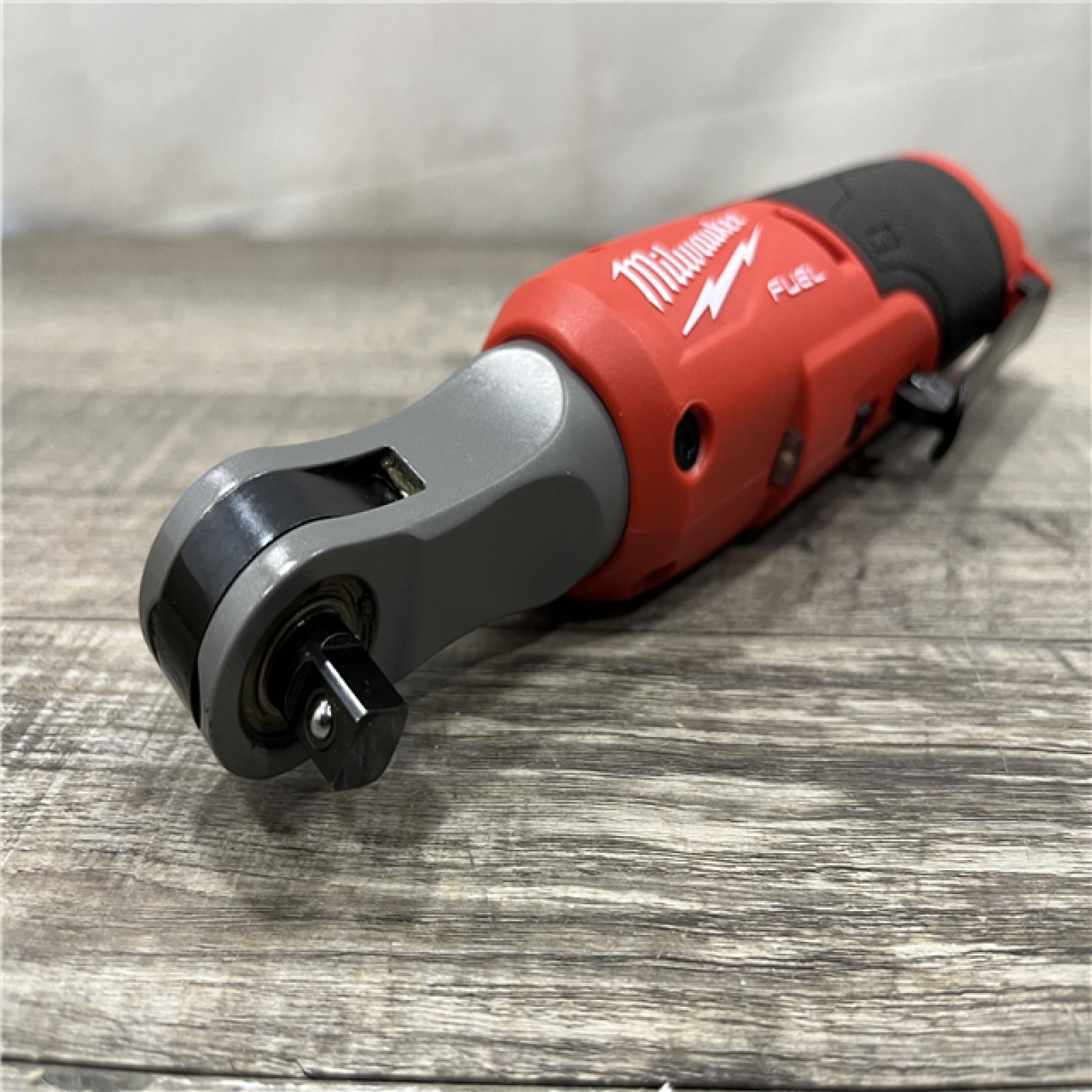 AS-IS Milwaukee FUEL 12-Volt Lithium-Ion Brushless Cordless High Speed 3/8 in. Ratchet (Tool-Only)