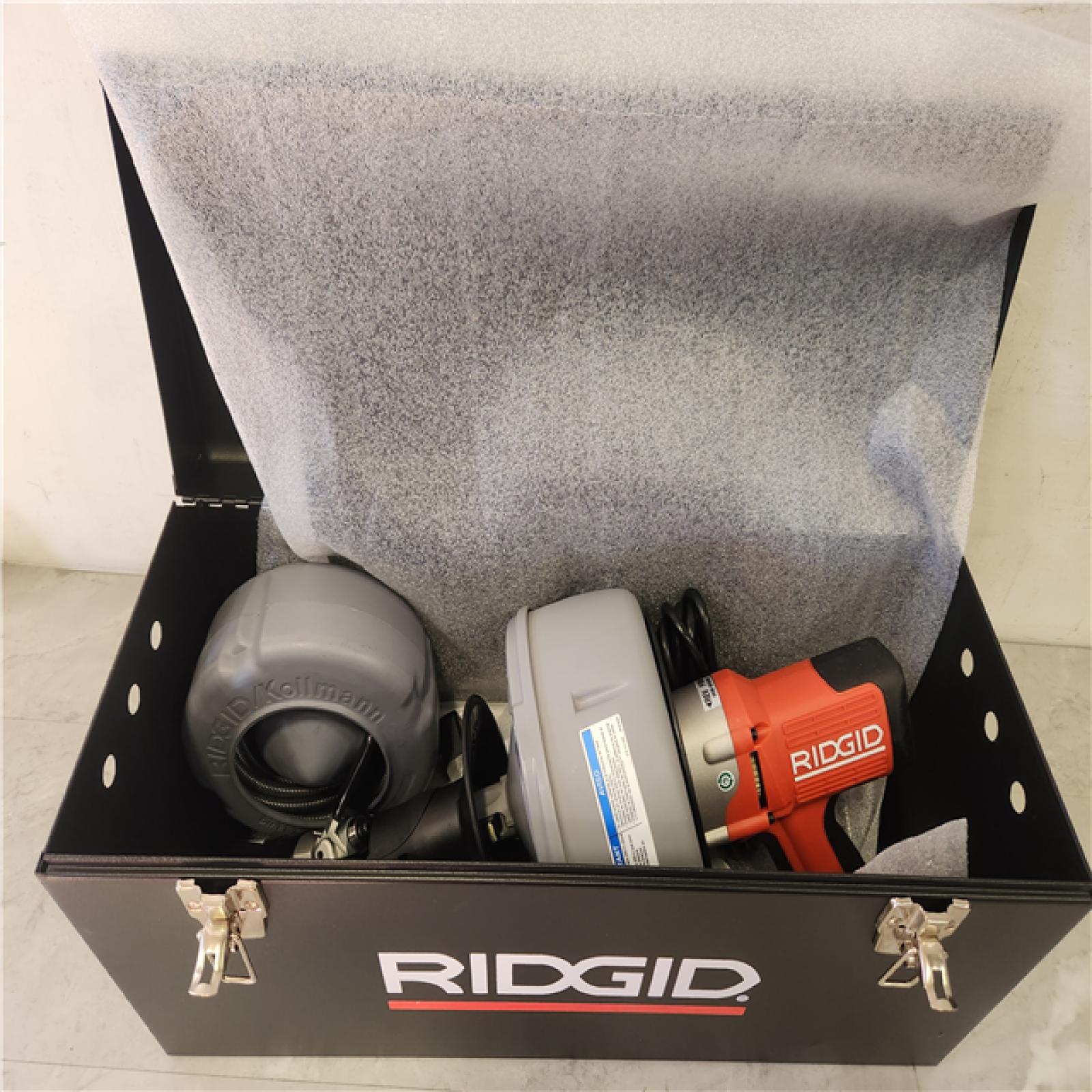 Phoenix NEW RIDGID K-45AF-5 Drain Cleaning Autofeed Snake Auger Machine with C-1 5/16 in. x 25 ft. Inner Core Cable  Gloves + 5 Pc Tool Set