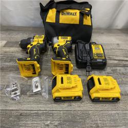 AS-IS DEWALT ATOMIC 20-Volt MAX Lithium-Ion Cordless Combo (2-Tool) Kit